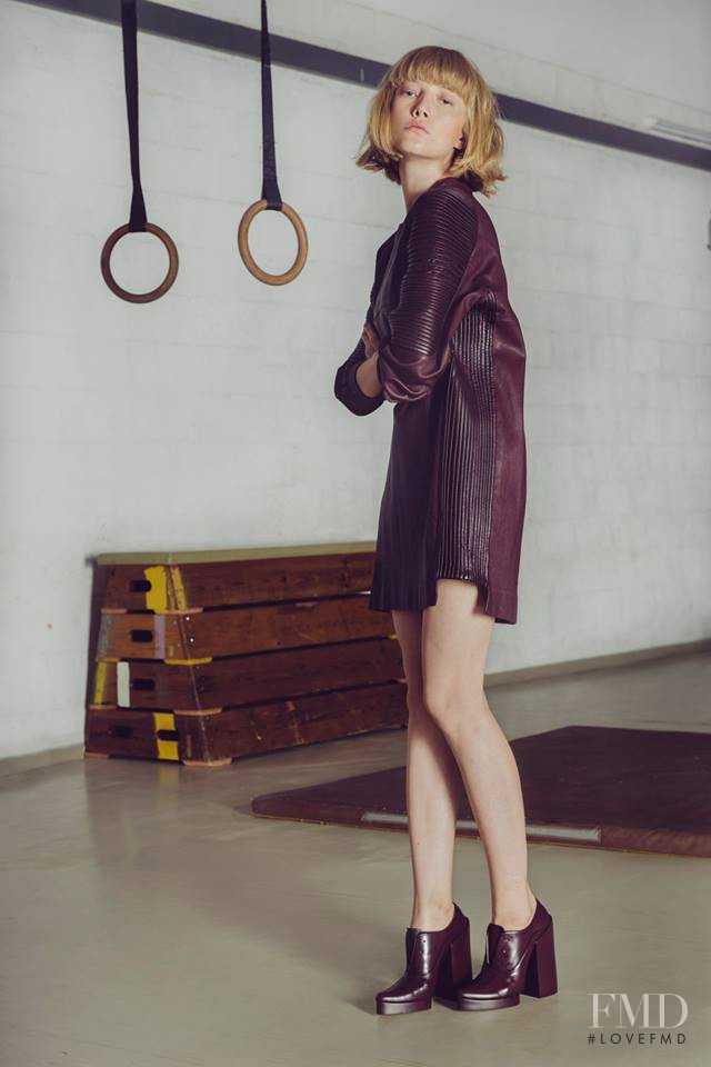 Lou Schoof featured in  the Sample Fashion lookbook for Autumn/Winter 2014