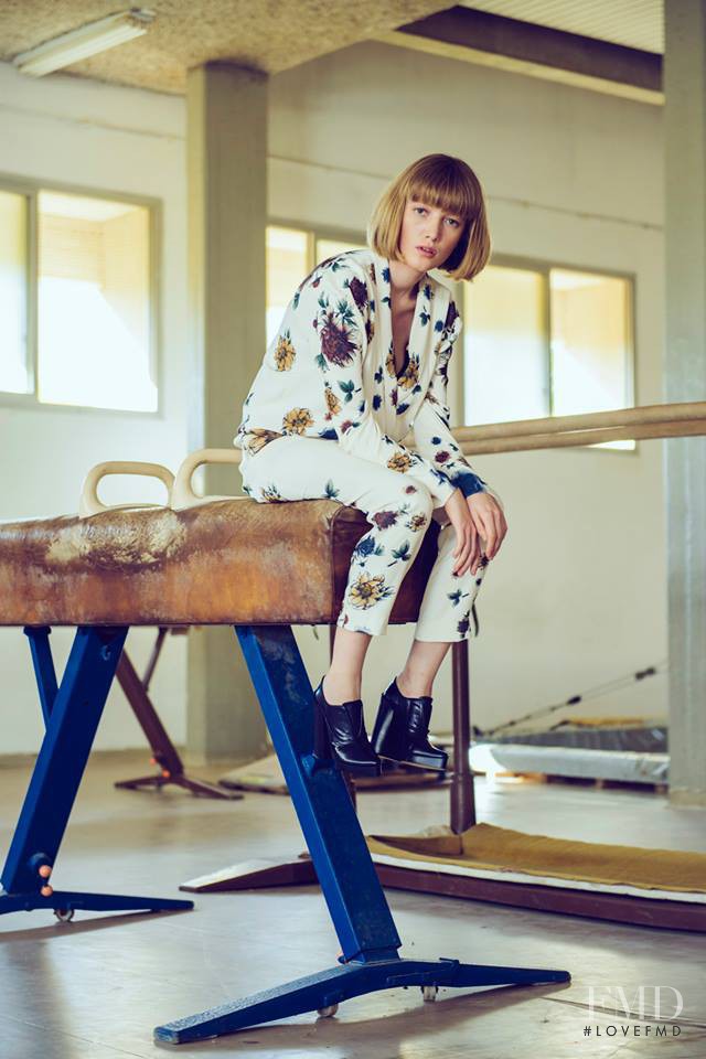 Lou Schoof featured in  the Sample Fashion lookbook for Autumn/Winter 2014