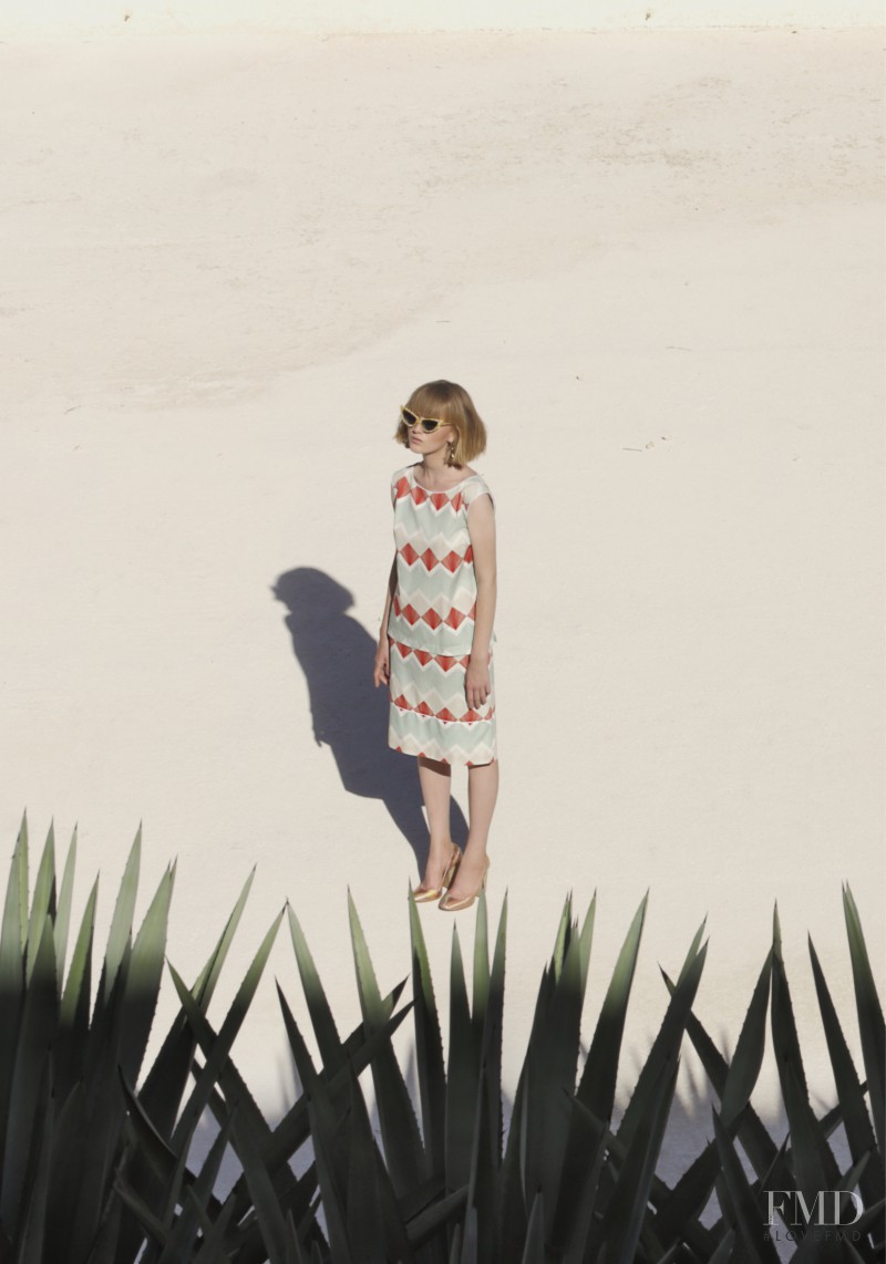 Lou Schoof featured in  the Ottod\'Ame lookbook for Spring/Summer 2015