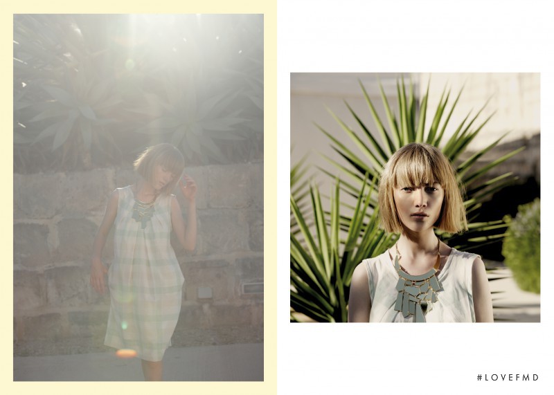 Lou Schoof featured in  the Ottod\'Ame lookbook for Spring/Summer 2015