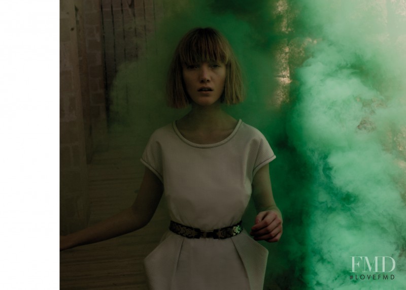 Lou Schoof featured in  the Ottod\'Ame lookbook for Spring/Summer 2015