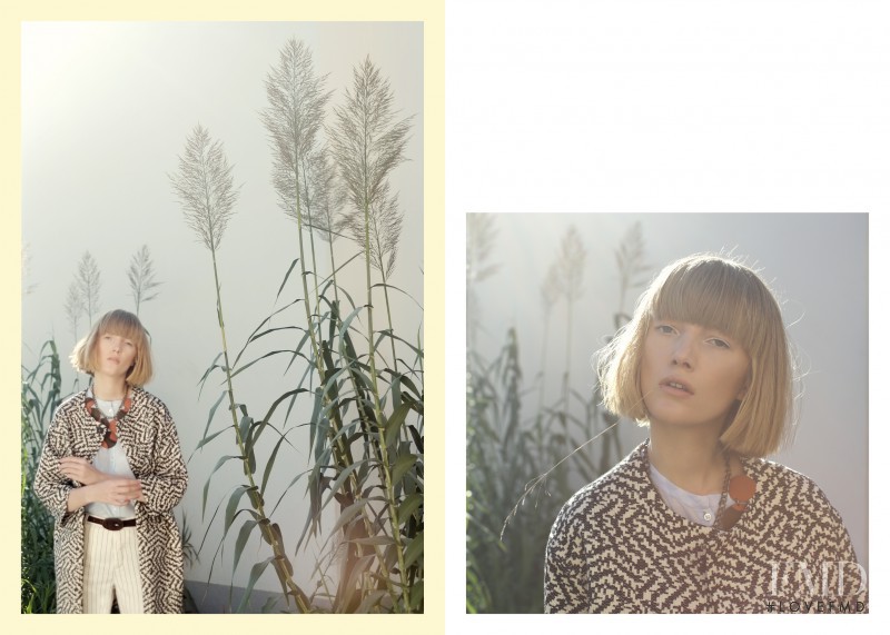 Lou Schoof featured in  the Ottod\'Ame lookbook for Spring/Summer 2015