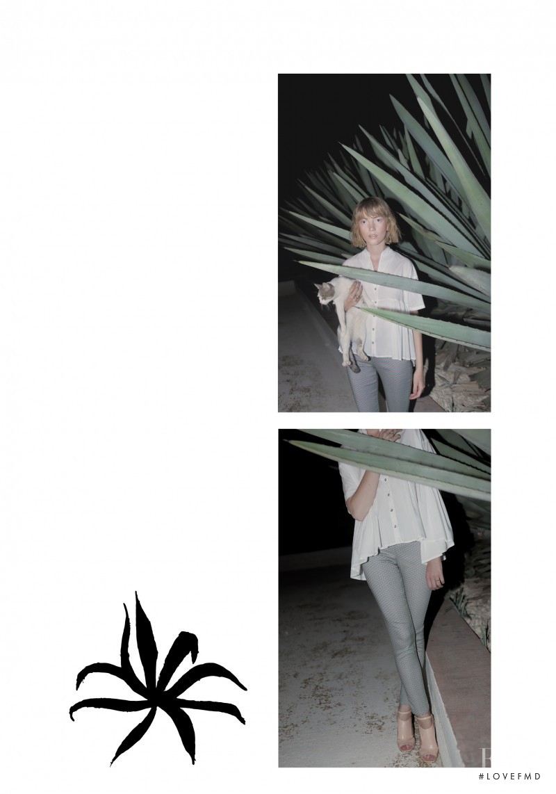 Lou Schoof featured in  the Ottod\'Ame lookbook for Spring/Summer 2015