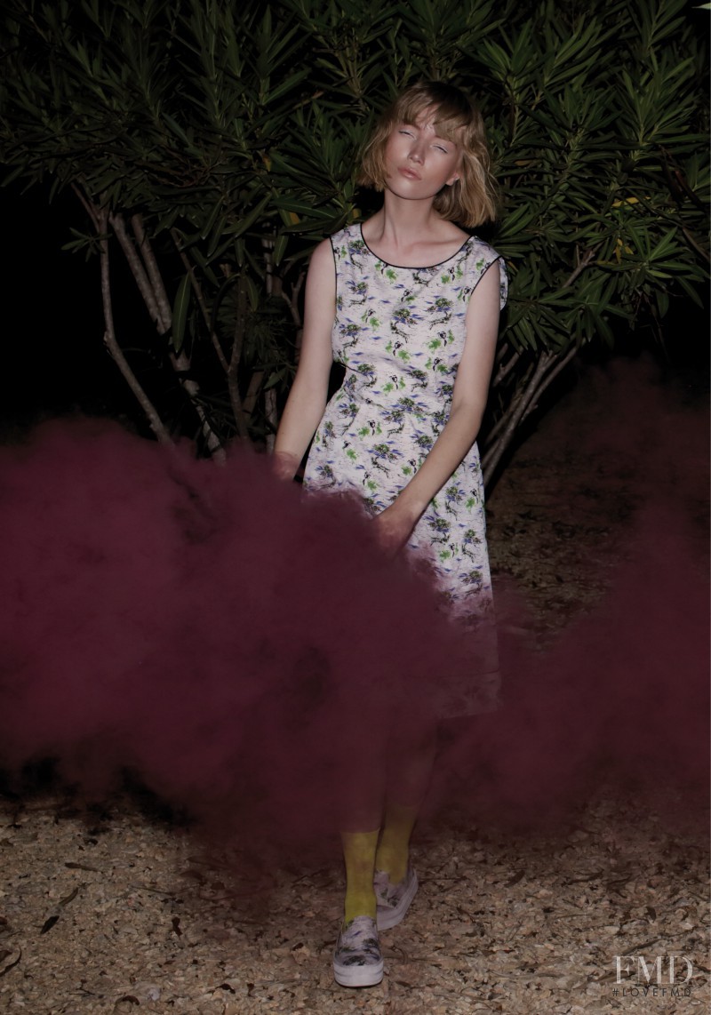 Lou Schoof featured in  the Ottod\'Ame lookbook for Spring/Summer 2015