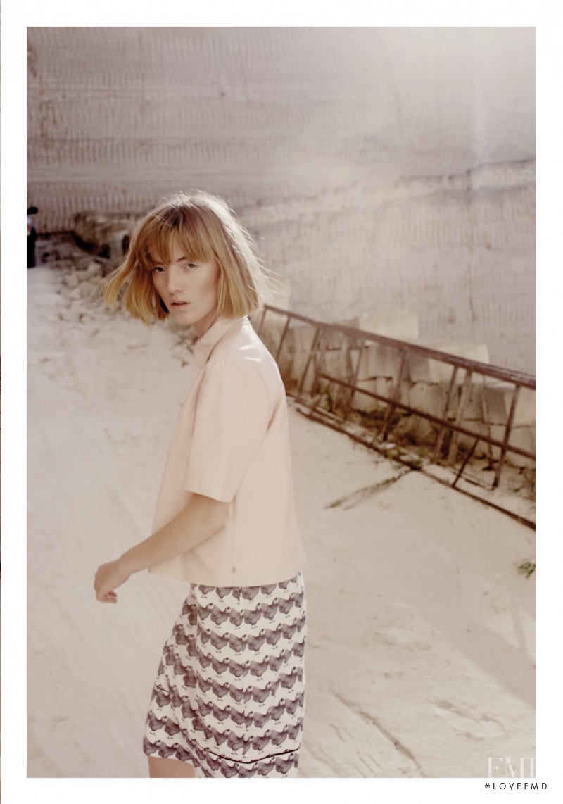 Lou Schoof featured in  the Ottod\'Ame lookbook for Spring/Summer 2015