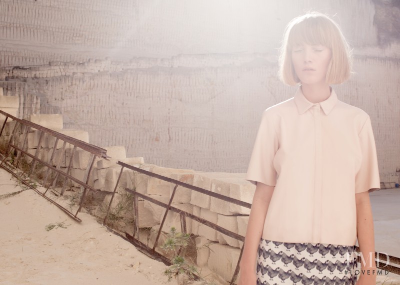 Lou Schoof featured in  the Ottod\'Ame lookbook for Spring/Summer 2015