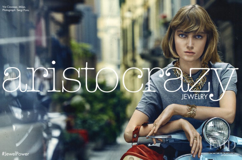 Lou Schoof featured in  the Aristocrazy advertisement for Autumn/Winter 2015