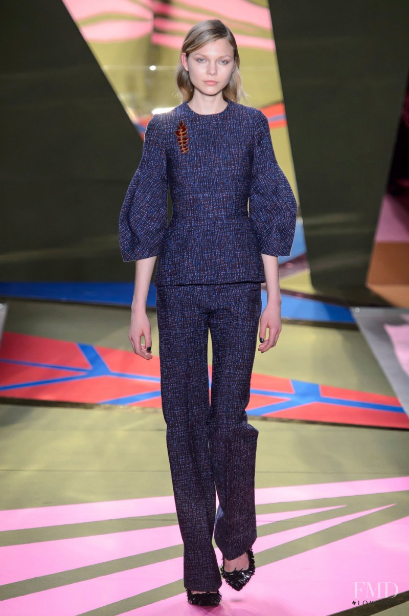 Maja Brodin featured in  the Lela Rose fashion show for Autumn/Winter 2016