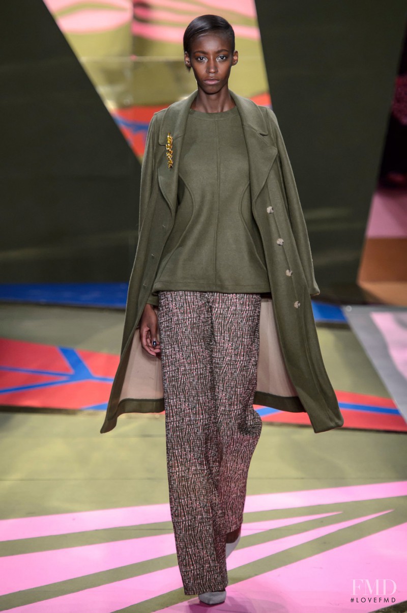 Viviane Oliveira featured in  the Lela Rose fashion show for Autumn/Winter 2016