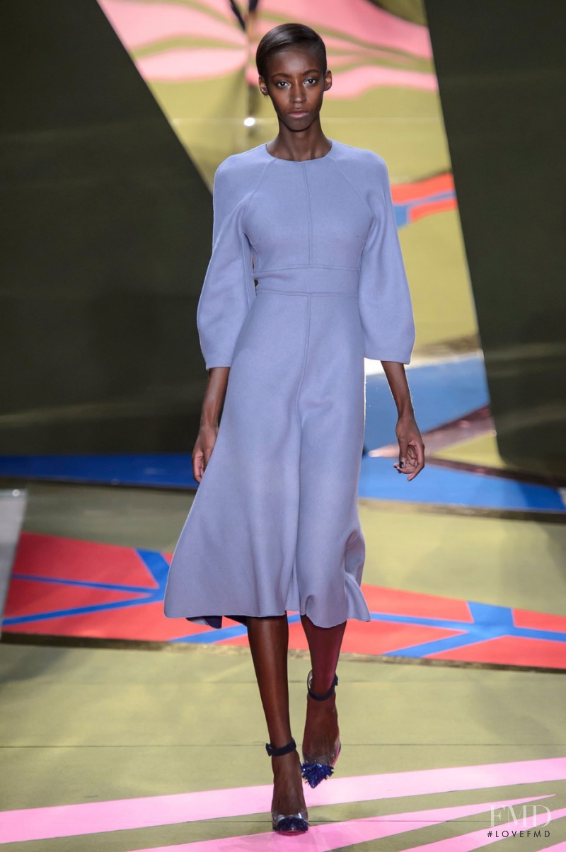 Viviane Oliveira featured in  the Lela Rose fashion show for Autumn/Winter 2016