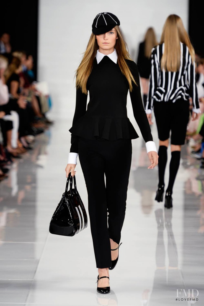 Bridget Malcolm featured in  the Ralph Lauren Collection fashion show for Spring/Summer 2014