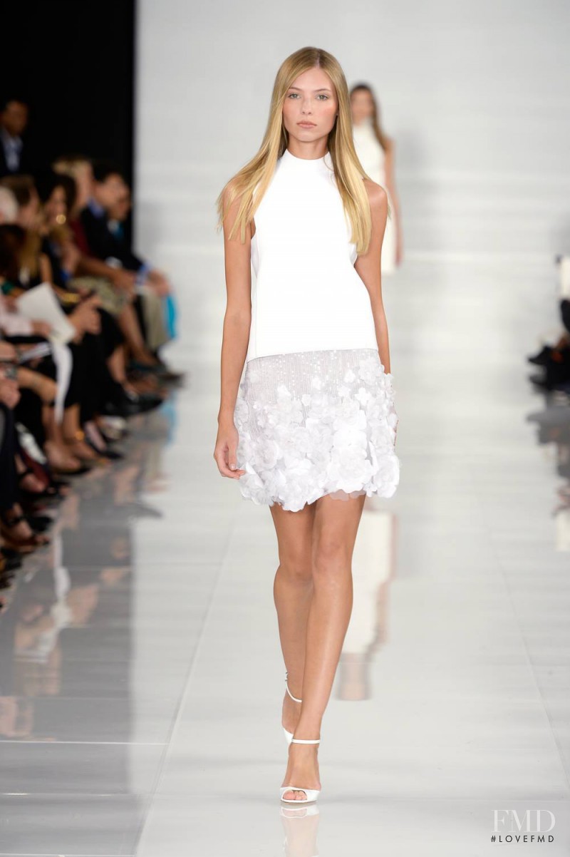 Vika Falileeva featured in  the Ralph Lauren Collection fashion show for Spring/Summer 2014