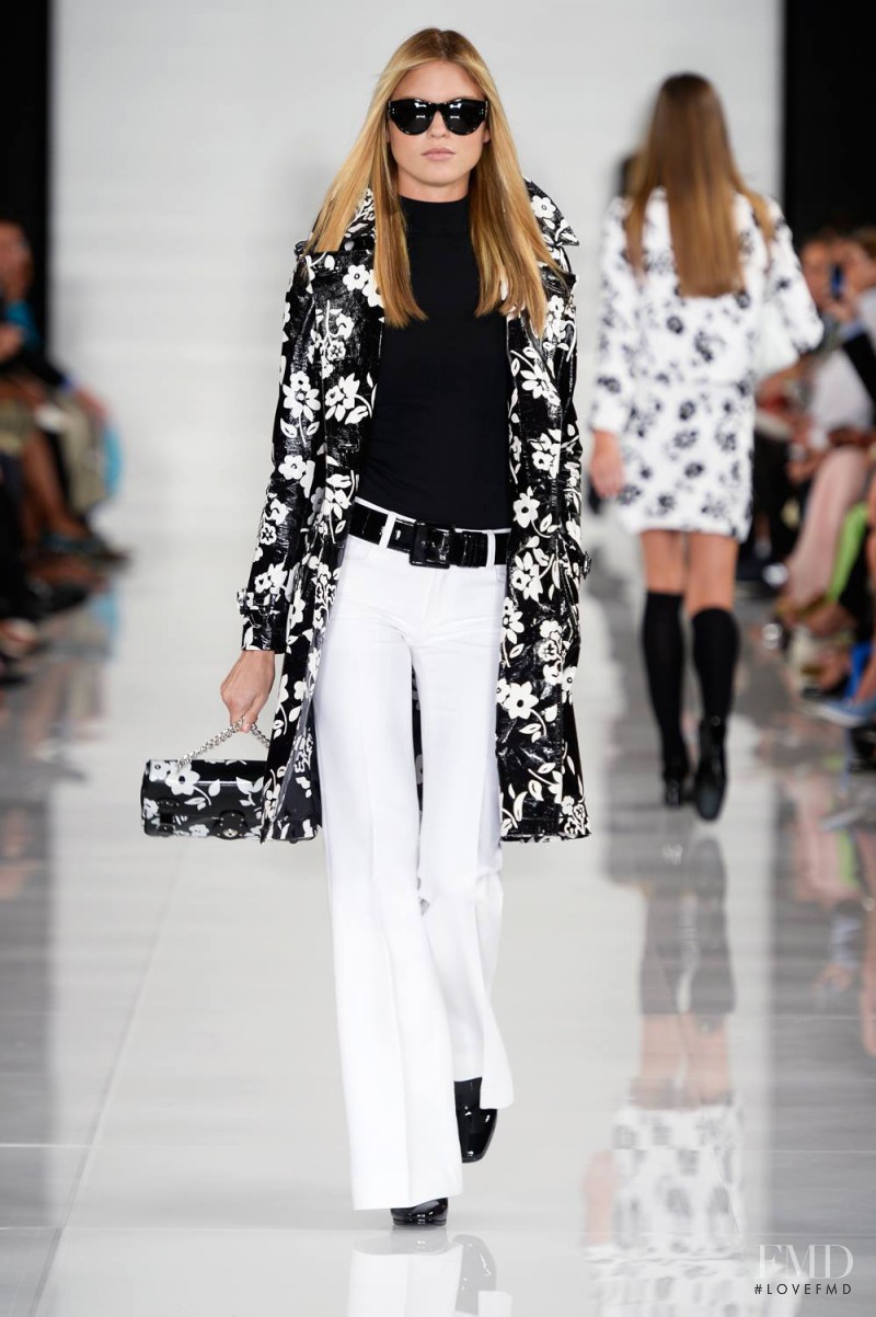 Martha Hunt featured in  the Ralph Lauren Collection fashion show for Spring/Summer 2014
