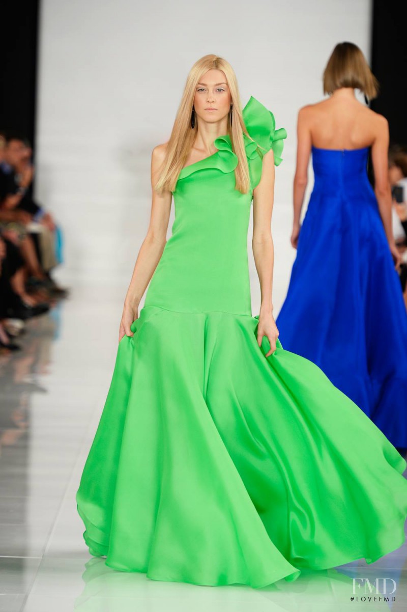 Anastassia Khozissova featured in  the Ralph Lauren Collection fashion show for Spring/Summer 2014