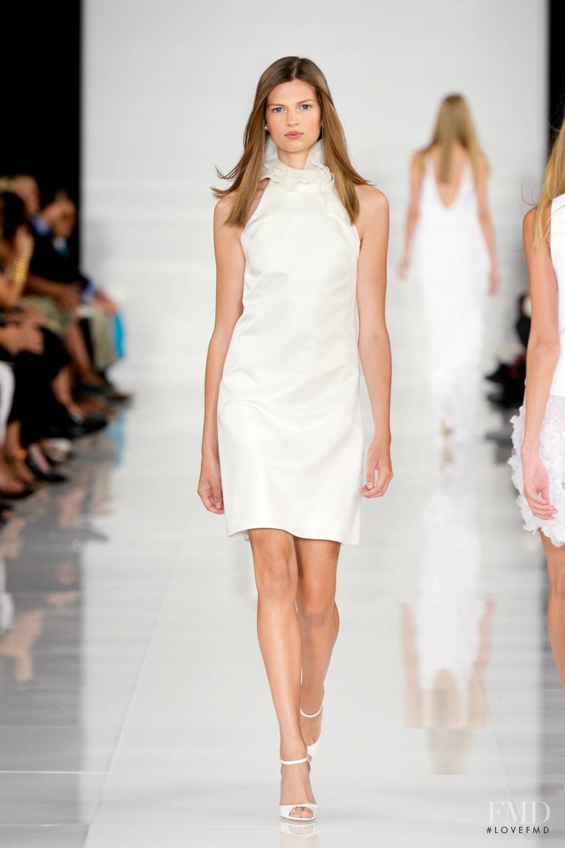 Bette Franke featured in  the Ralph Lauren Collection fashion show for Spring/Summer 2014