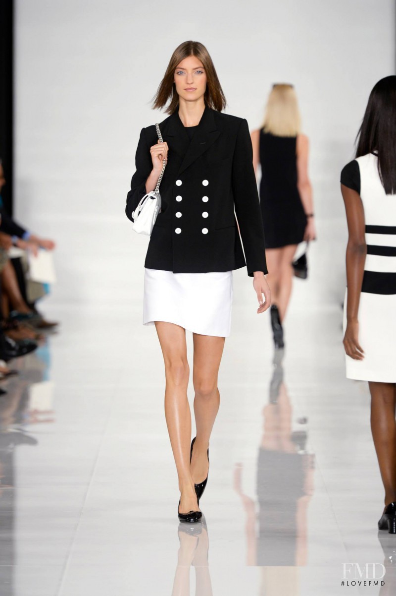 Marikka Juhler featured in  the Ralph Lauren Collection fashion show for Spring/Summer 2014