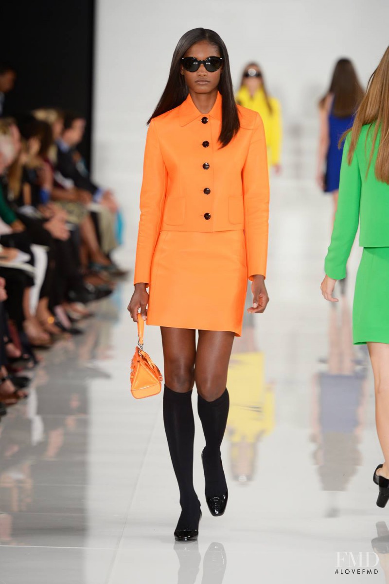 Melodie Monrose featured in  the Ralph Lauren Collection fashion show for Spring/Summer 2014