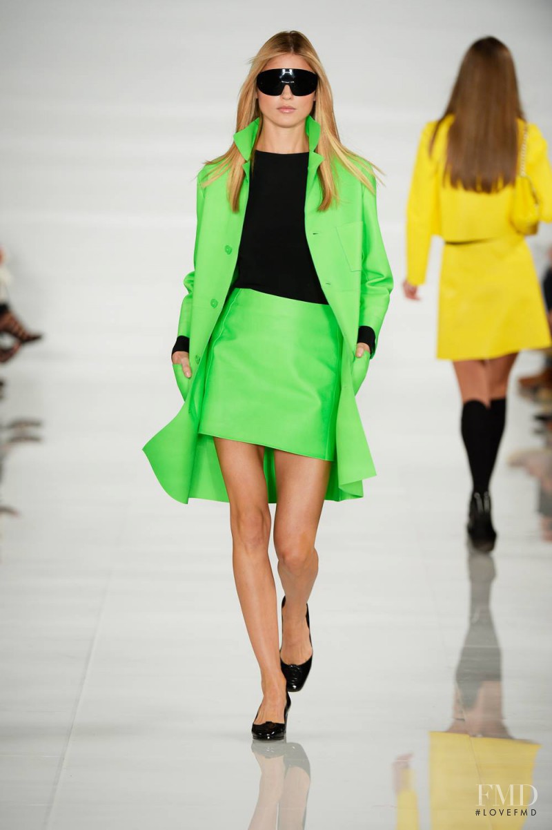 Martha Hunt featured in  the Ralph Lauren Collection fashion show for Spring/Summer 2014