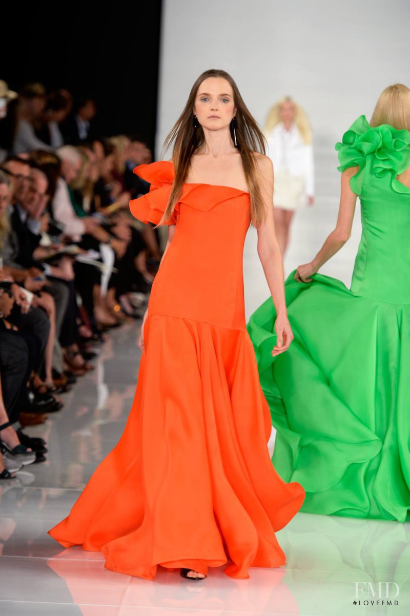 Angelika Kocheva featured in  the Ralph Lauren Collection fashion show for Spring/Summer 2014