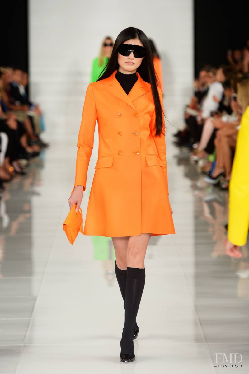 Sui He featured in  the Ralph Lauren Collection fashion show for Spring/Summer 2014