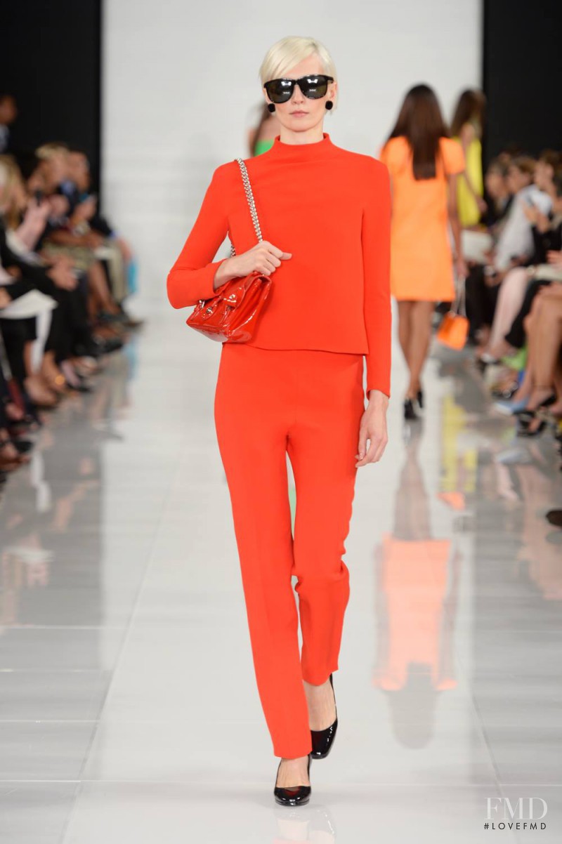 Katia Kokoreva featured in  the Ralph Lauren Collection fashion show for Spring/Summer 2014