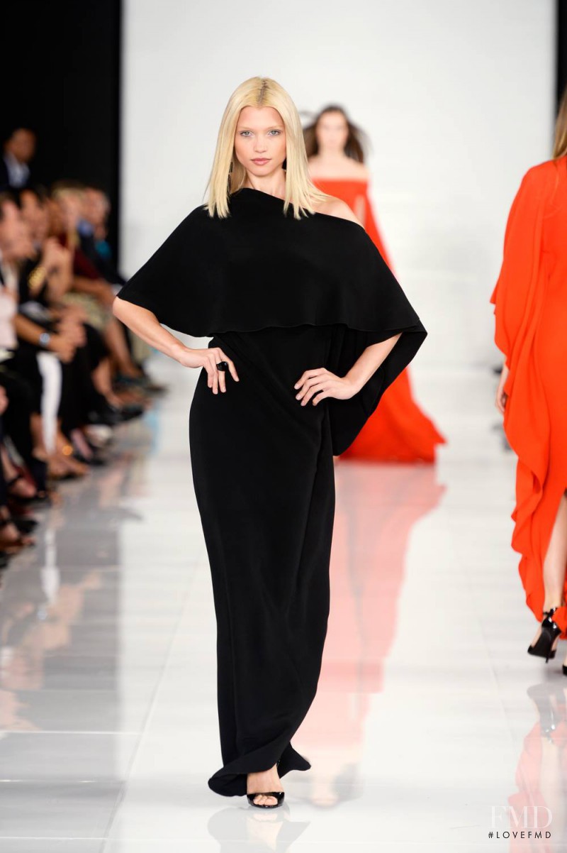 Hana Jirickova featured in  the Ralph Lauren Collection fashion show for Spring/Summer 2014