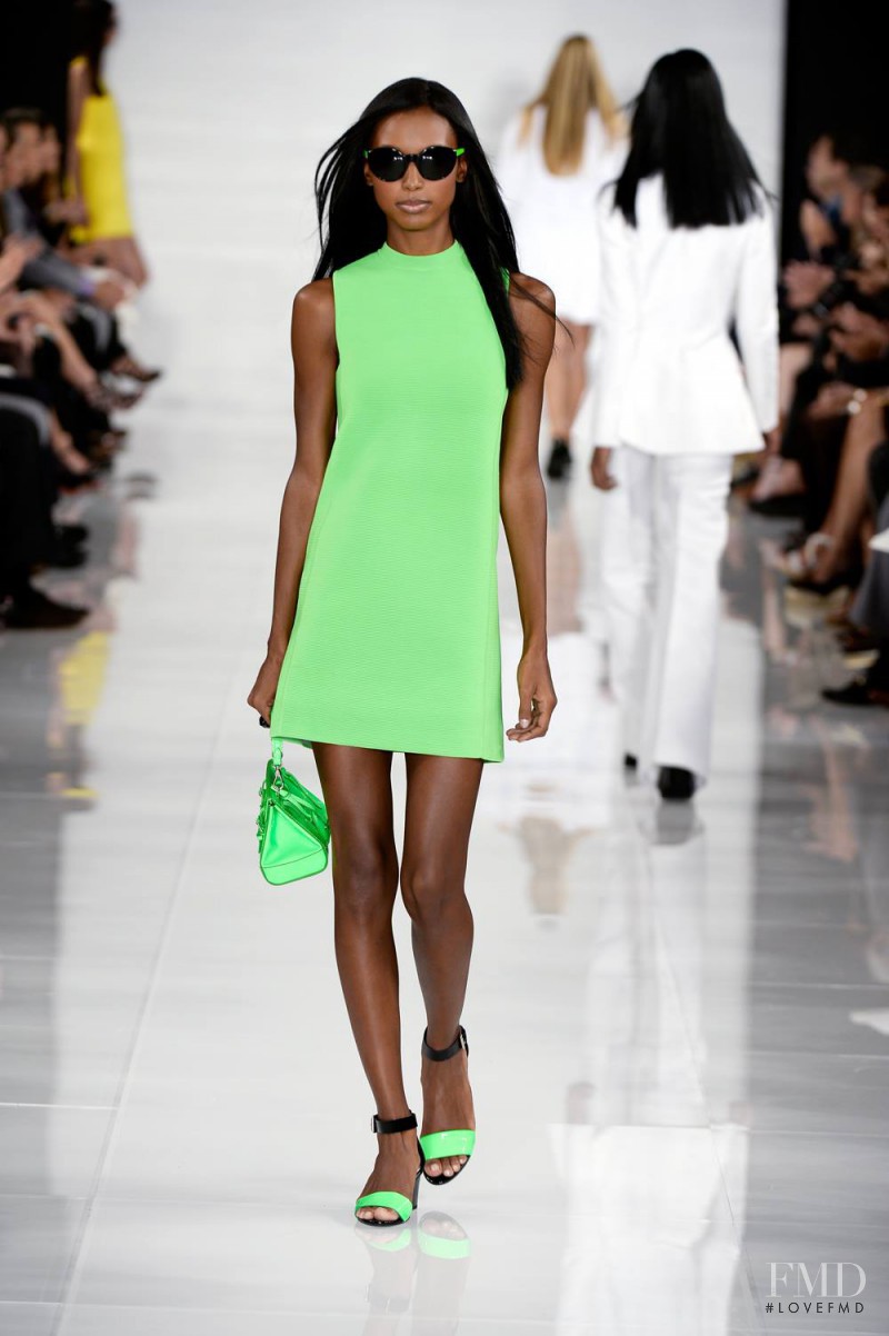Jasmine Tookes featured in  the Ralph Lauren Collection fashion show for Spring/Summer 2014