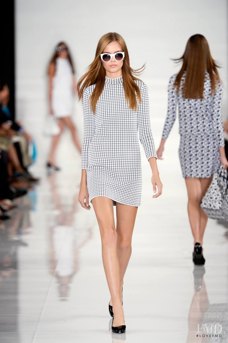 Josephine Skriver featured in  the Ralph Lauren Collection fashion show for Spring/Summer 2014