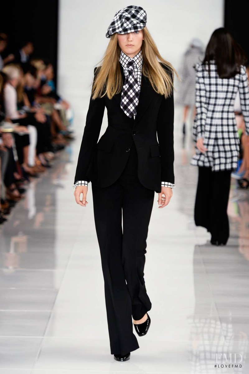 Katerina Ryabinkina featured in  the Ralph Lauren Collection fashion show for Spring/Summer 2014