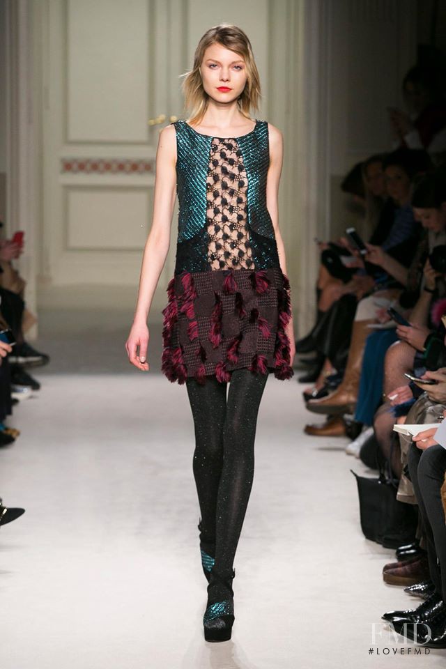 Maja Brodin featured in  the Kristina Ti fashion show for Autumn/Winter 2016