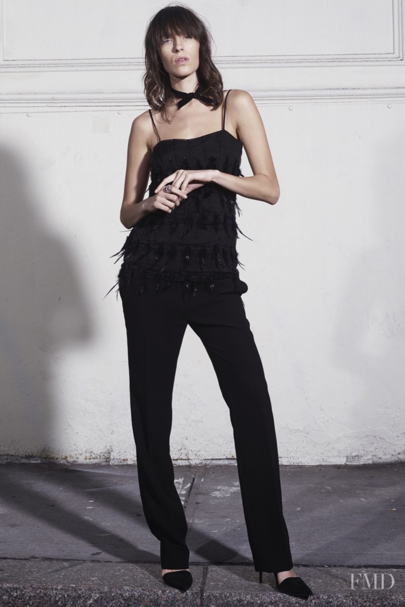 Alix Angjeli featured in  the Nili Lotan fashion show for Resort 2016