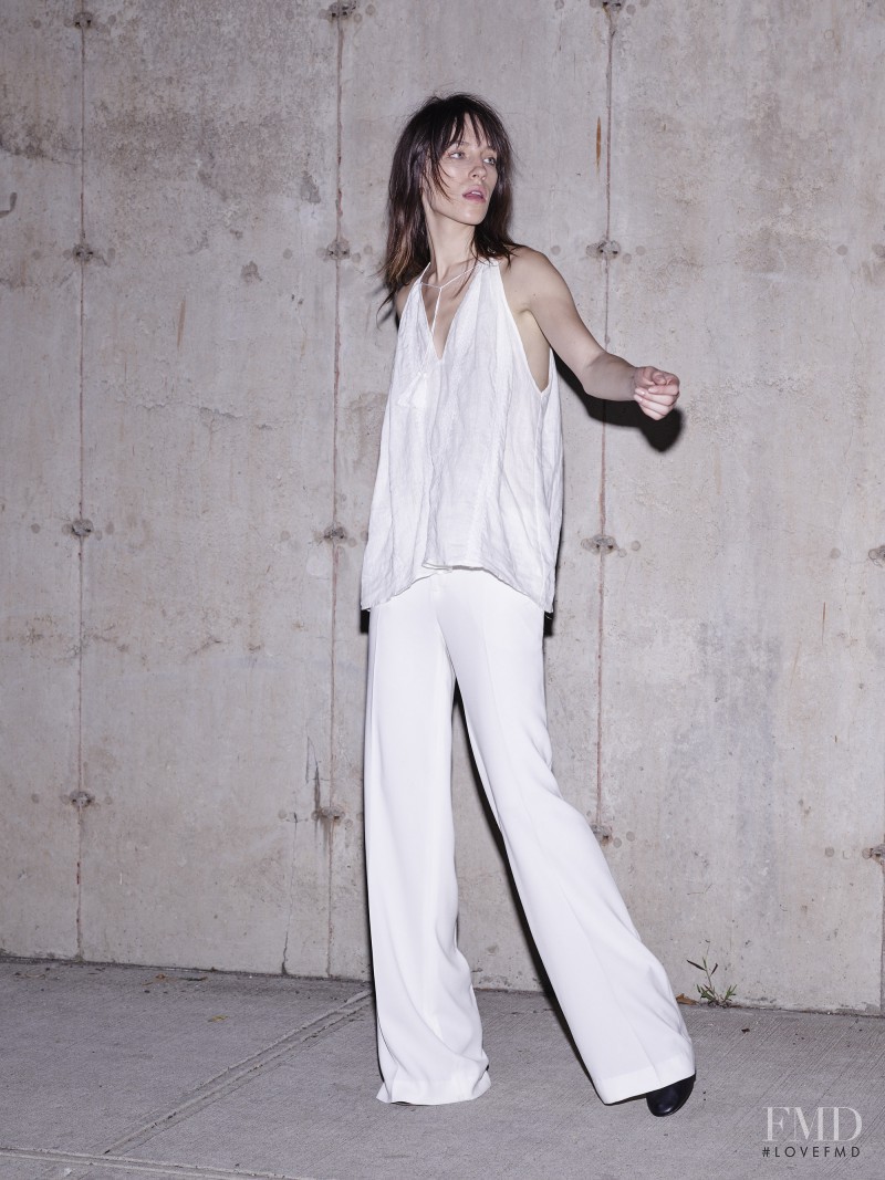 Alix Angjeli featured in  the Nili Lotan fashion show for Spring/Summer 2016