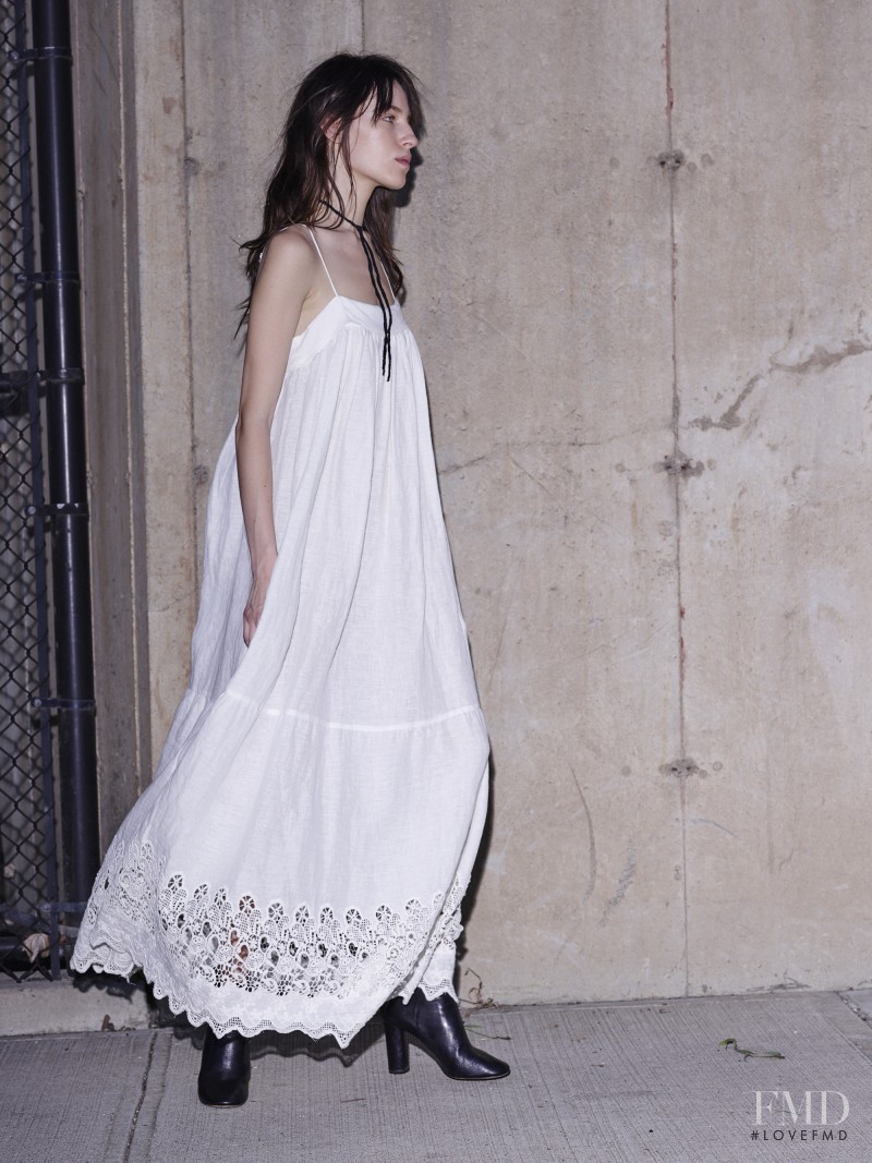 Alix Angjeli featured in  the Nili Lotan fashion show for Spring/Summer 2016