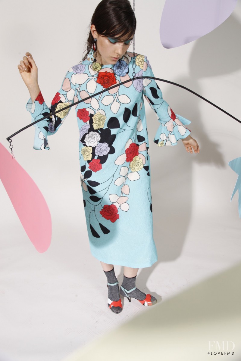 Lary Müller featured in  the Antonio Marras fashion show for Resort 2016