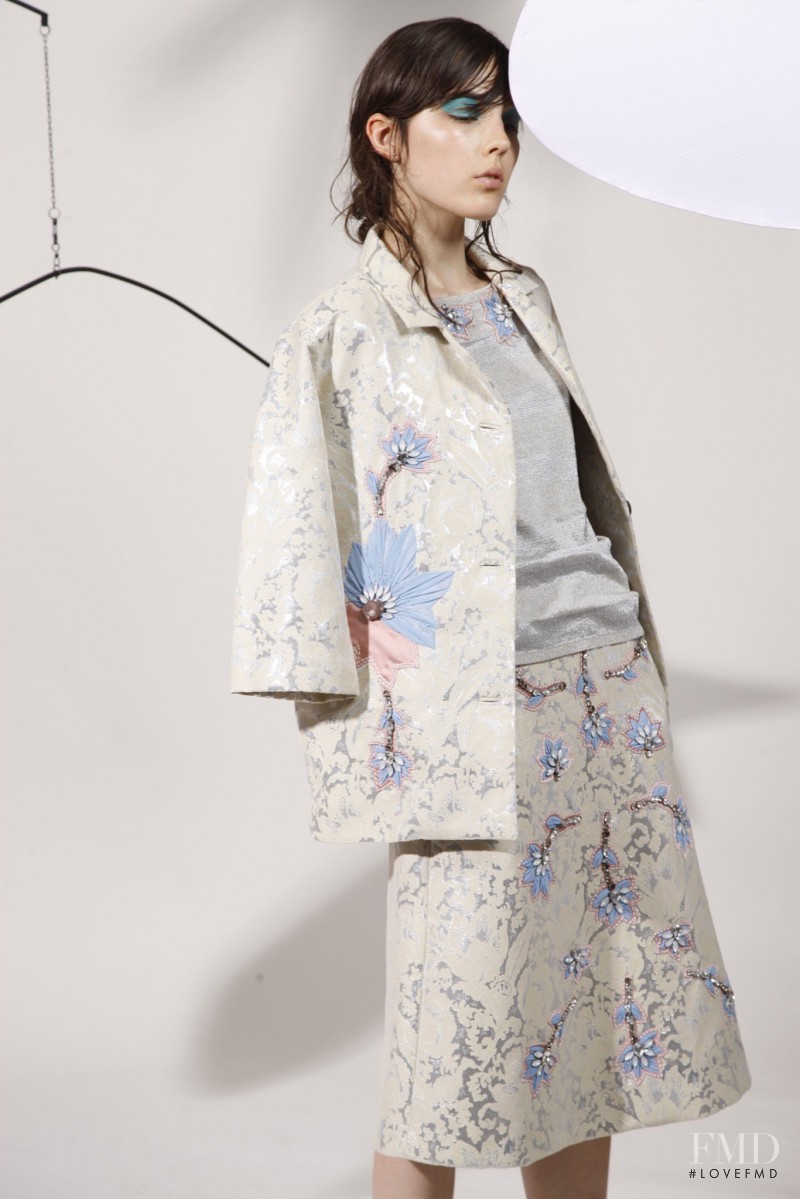 Lary Müller featured in  the Antonio Marras fashion show for Resort 2016