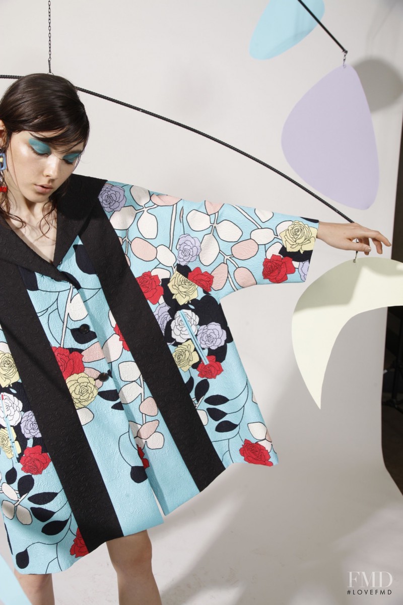 Lary Müller featured in  the Antonio Marras fashion show for Resort 2016