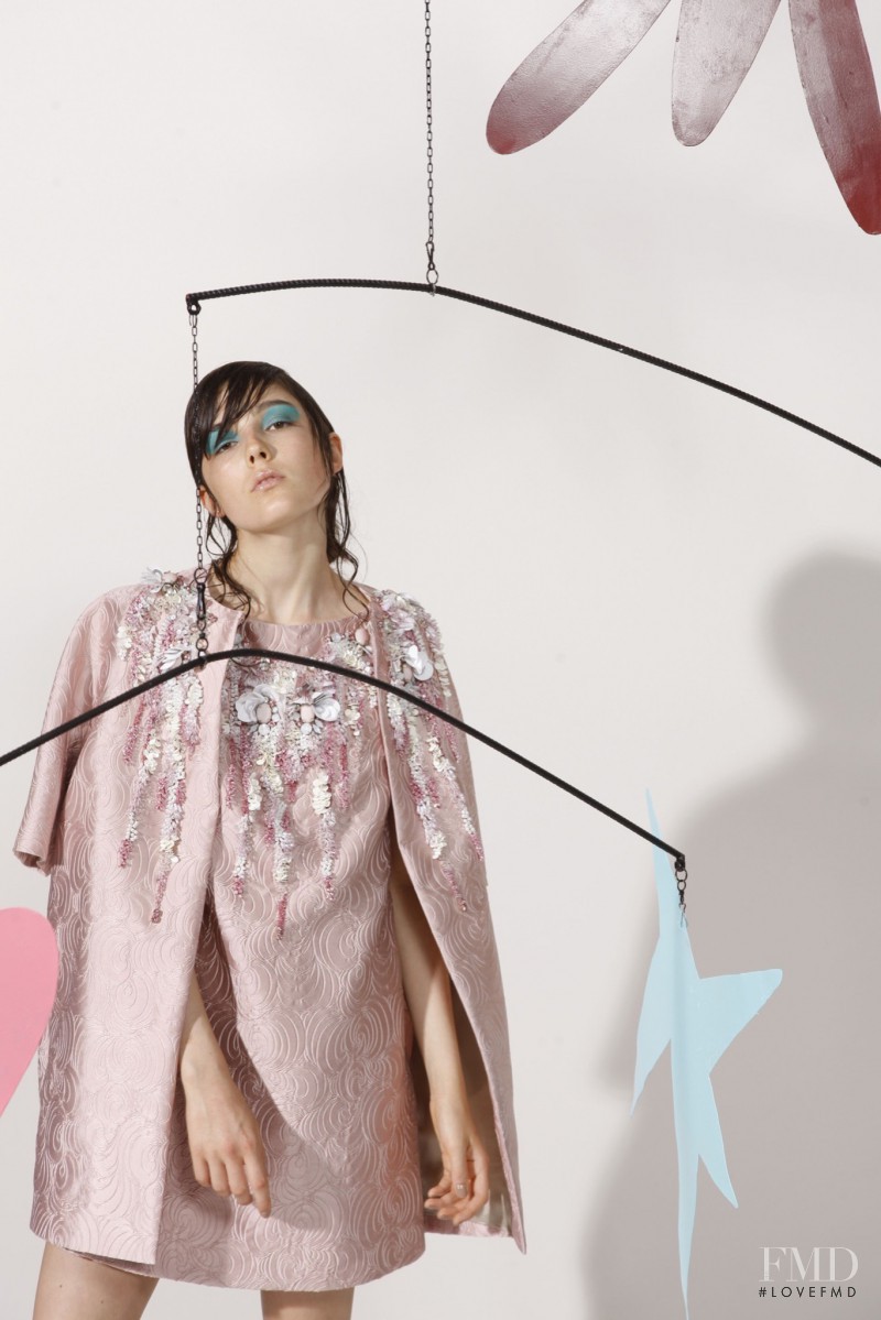 Lary Müller featured in  the Antonio Marras fashion show for Resort 2016