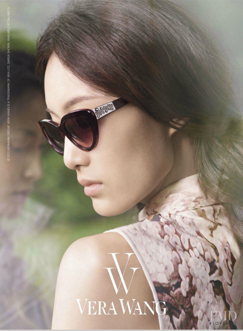 Shu Pei featured in  the Vera Wang advertisement for Fall 2012