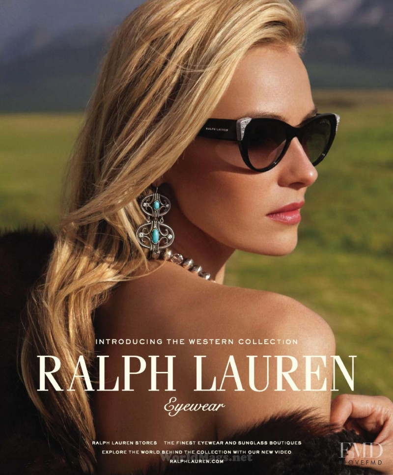 Valentina Zelyaeva featured in  the Ralph Lauren Eyewear advertisement for Autumn/Winter 2013
