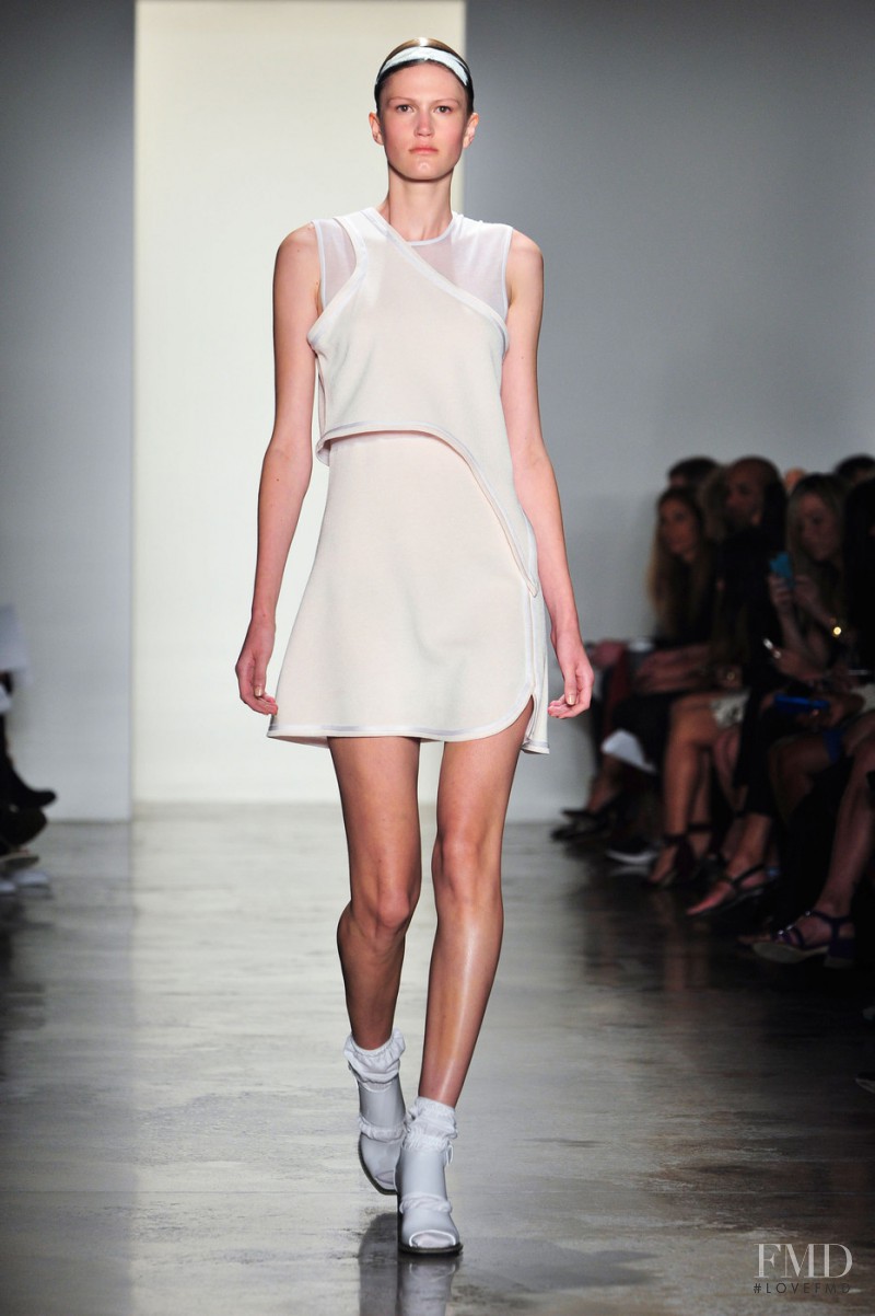 Daria Osipova featured in  the Louise Goldin fashion show for Spring/Summer 2014