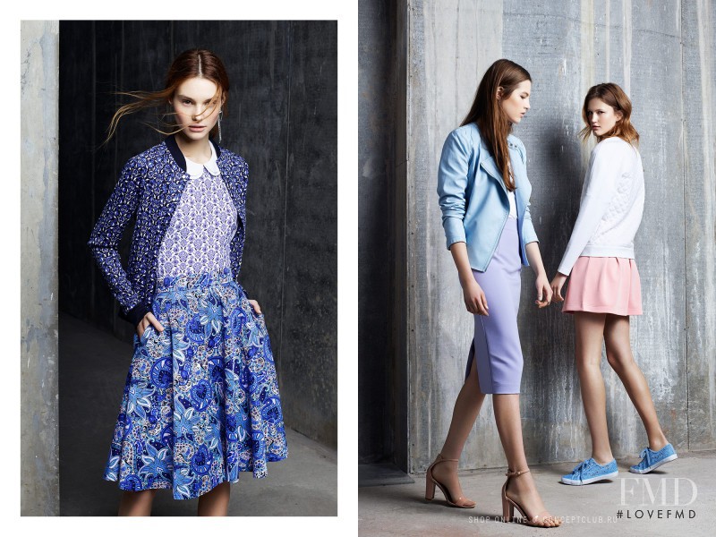 Daria Osipova featured in  the Concept Club lookbook for Spring/Summer 2015