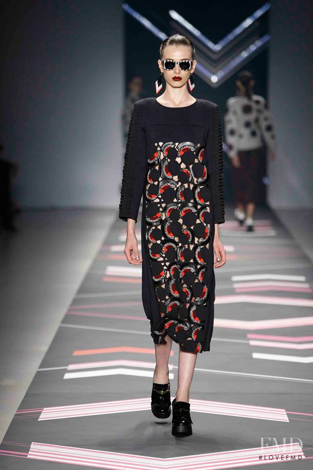 Jaque Cantelli featured in  the Juliana Jabour fashion show for Autumn/Winter 2015