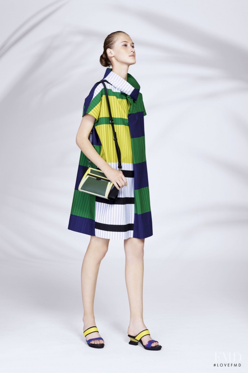 Lana Forneck featured in  the Issey Miyake fashion show for Resort 2016