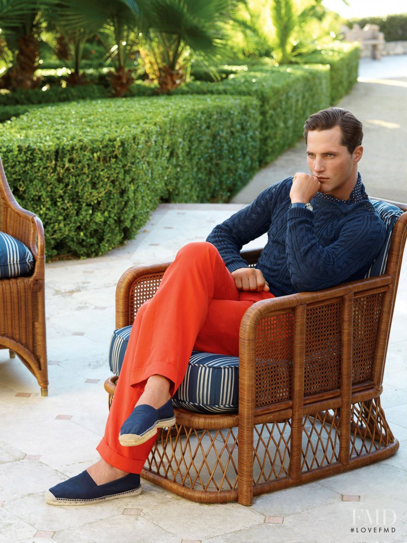 Ollie Edwards featured in  the Ralph Lauren Purple Label catalogue for Spring/Summer 2013