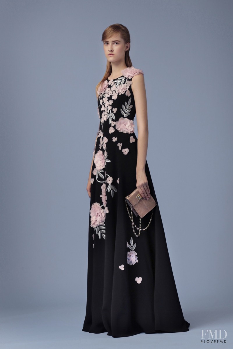 Lana Forneck featured in  the Andrew Gn fashion show for Resort 2016