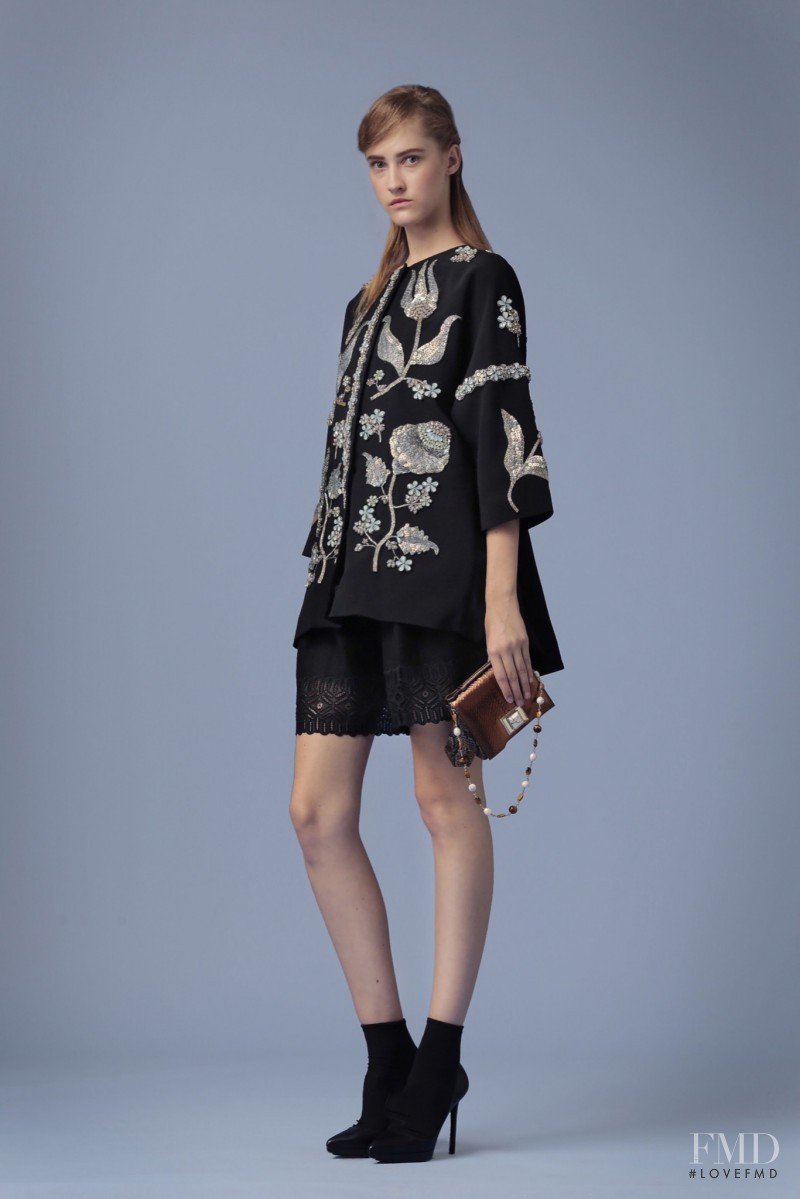 Lana Forneck featured in  the Andrew Gn fashion show for Resort 2016