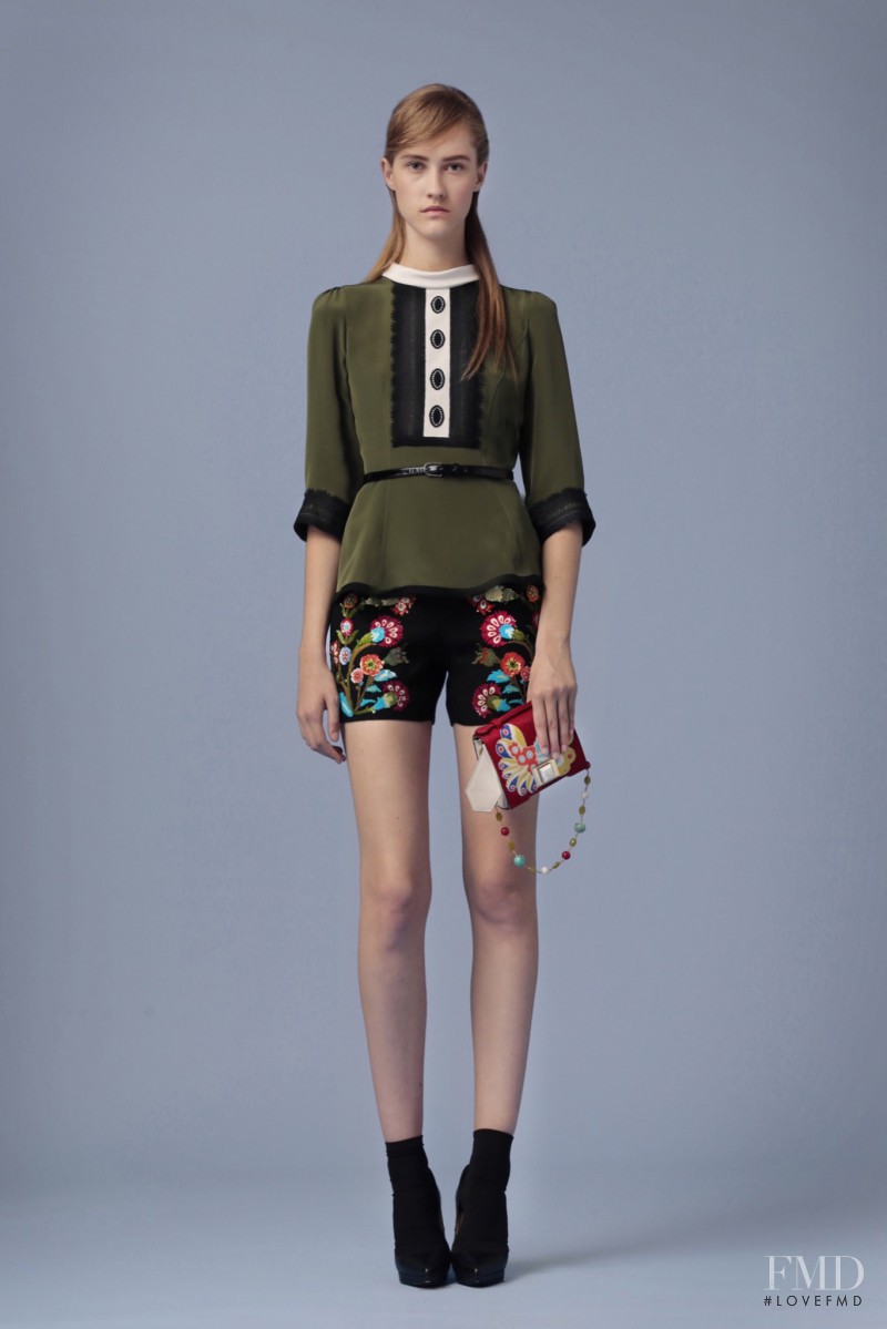 Lana Forneck featured in  the Andrew Gn fashion show for Resort 2016