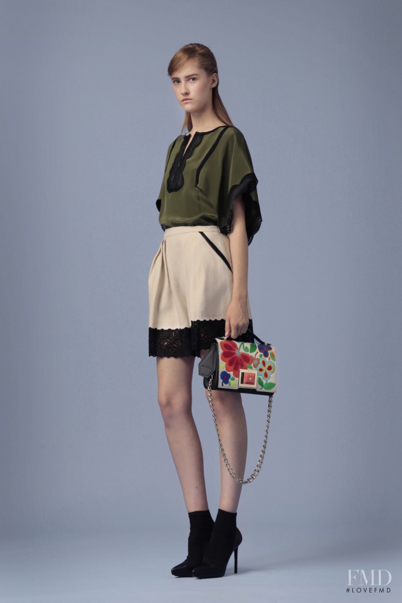 Lana Forneck featured in  the Andrew Gn fashion show for Resort 2016