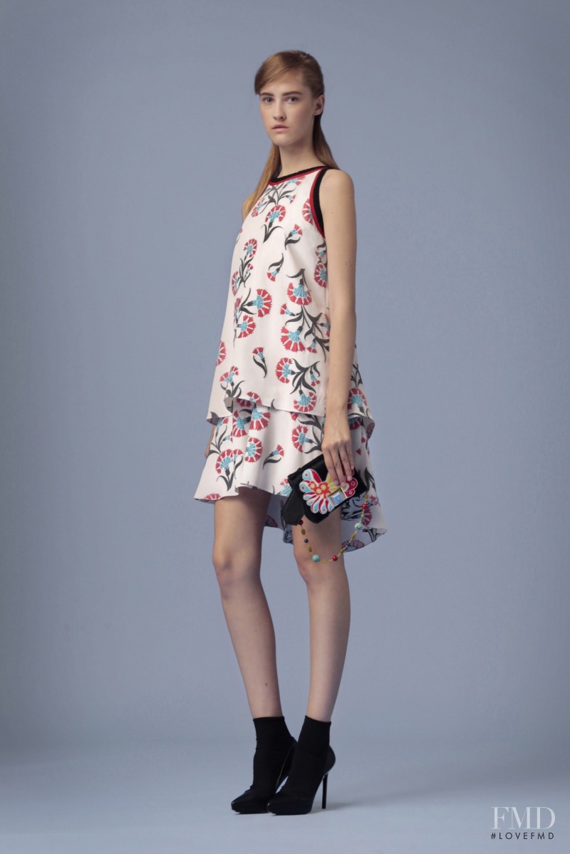 Lana Forneck featured in  the Andrew Gn fashion show for Resort 2016