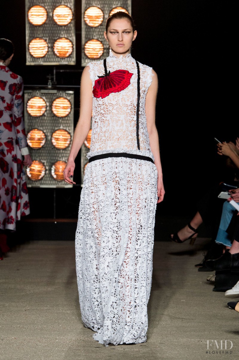 Zoe Huxford featured in  the Osman by Osman Yousefzada fashion show for Autumn/Winter 2016